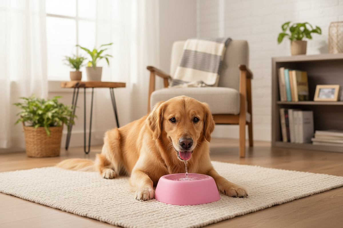 Slow Feeder Dog Bowl – Non-Slip 3/4 Cup Lick Bowl for Bone Broth, Yogurt, Frozen Treats and Healthier Mealtime Pacing