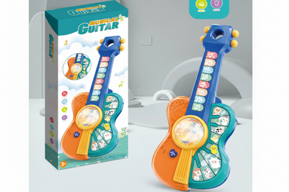 Electronic Giraffe Guitar Toy – Educational Baby Piano with Animal Sounds, Color Recognition, Lights and Melodies for Early Learning