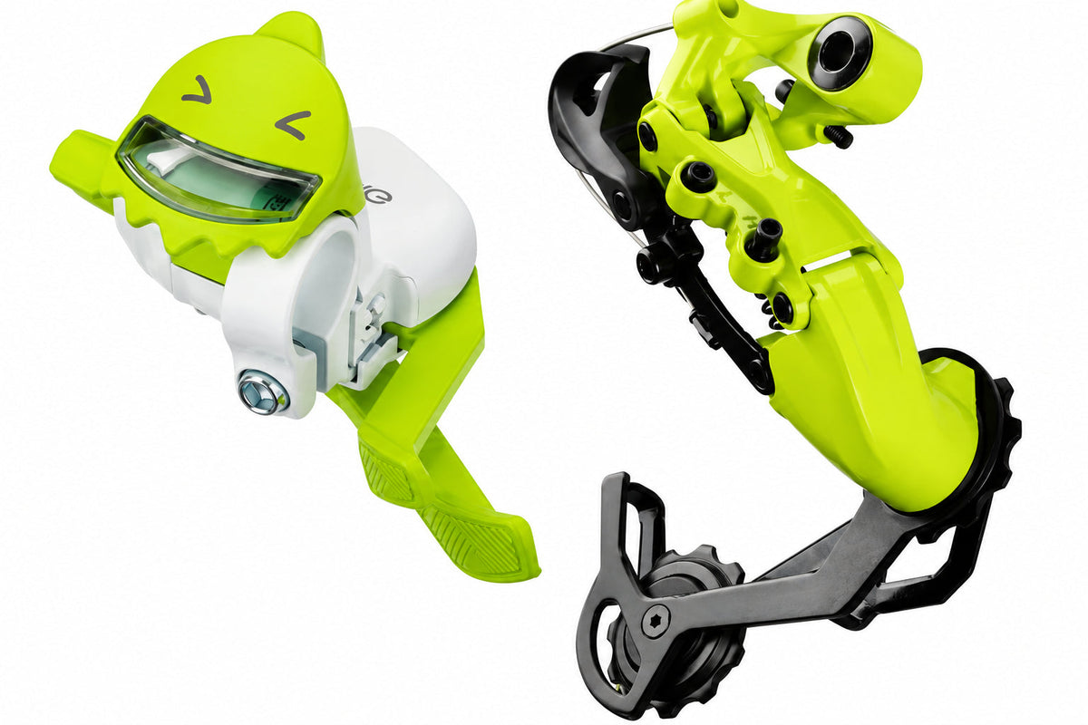 S-RIDE Bike Shifter and Rear Derailleur Set – Coordinated Bicycle Drivetrain Components for Smooth Gear Changes, Cycling Upgrades and Stylish Custom Builds
