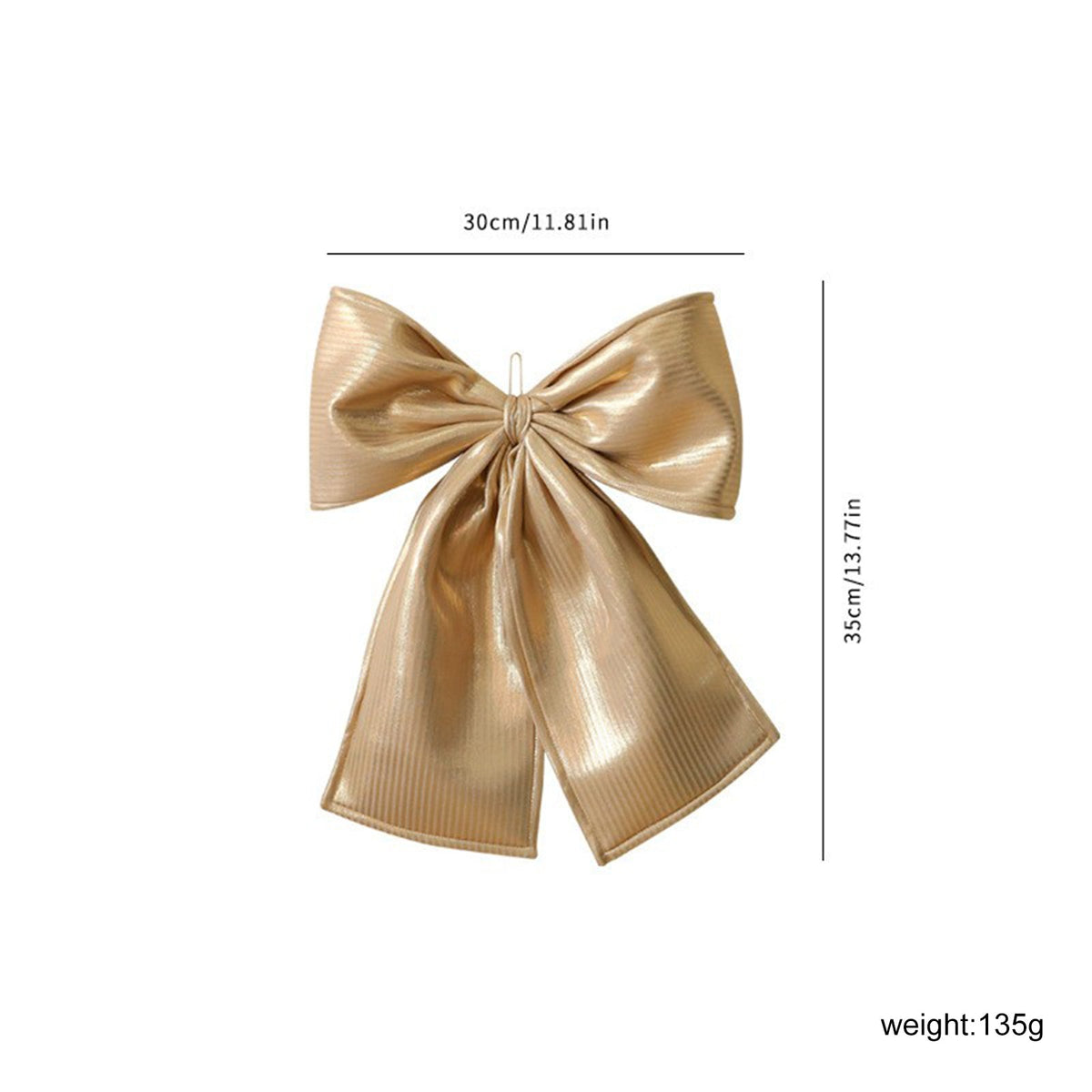Large Christmas Decorative Bow – Festive Front Door, Tree, and Outdoor Décor Ribbon for Holiday Parties, Home Styling, and Seasonal Displays
