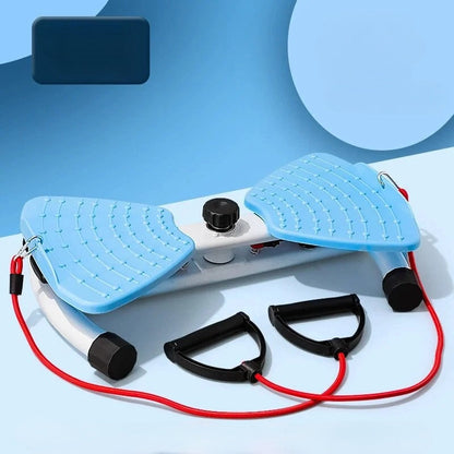 Waist Twisting Fitness Board – 300lb Capacity Abdomen Exercise Twister with Pull Rope for Home Gym Training