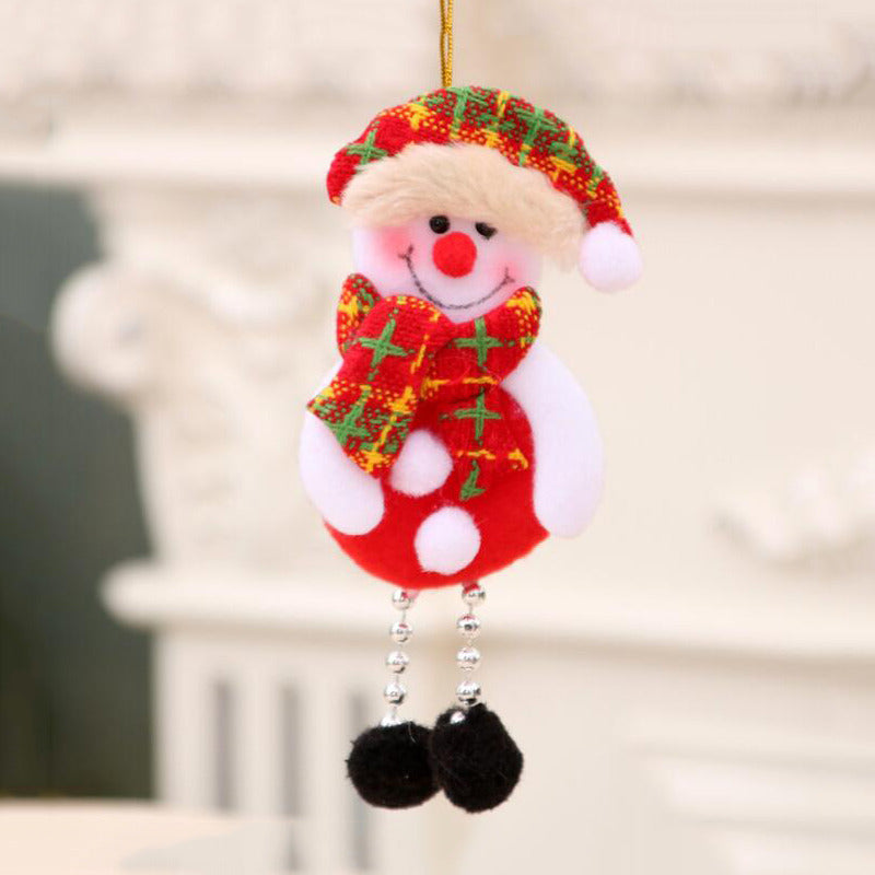 Cute Santa & Snowman Hugs-the-Tree Doll – Christmas Tree Ornament for Festive Décor, Holiday Atmosphere, Xmas Home Decoration & New Year Celebrations
