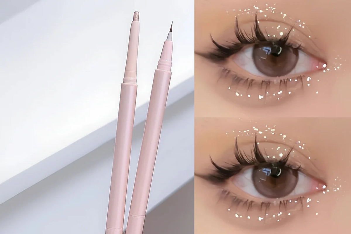 Double End Makeup Pen – Lying Silkworm Highlighter and Contour Stick for Bright Eyes and Natural Definition
