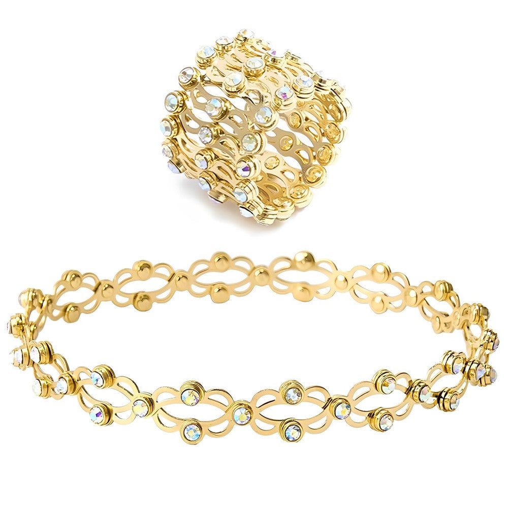 Retractable Ring Bracelet Accessory – Adjustable Minimalist Jewelry with Customizable Design for Everyday Fashion Styling