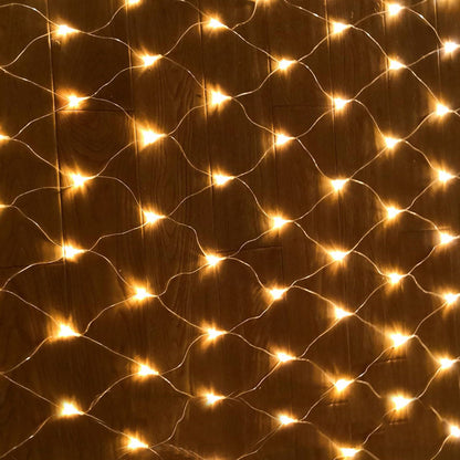 Outdoor LED Christmas Net Lights – 2×2m / 3×2m / 6×4m Mesh Fairy Curtain Garland for Garden, Wedding Backdrops & Holiday Parties