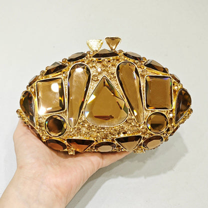 Sparkling Diamond Rhinestone Evening Clutch Bag –  Crystal Handbag for Women, Elegant Formal Dinner Purse for Weddings, Parties & Special Events