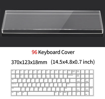 Acrylic Mechanical Keyboard Dust Cover – Transparent Pet-Proof Air Shield for 40% 60% 65% 75% Keyboards with Waterproof Protection & Dust Prevention