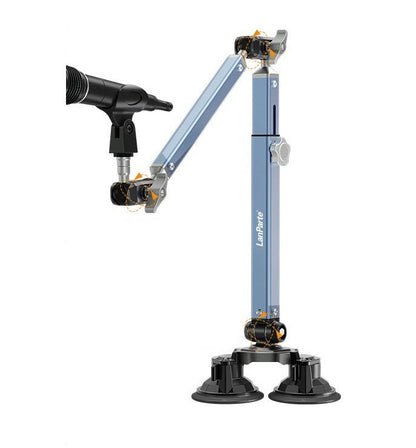 Adjustable Mic Boom Arm Desk Mount – 360° Swivel Microphone Stand with Detachable Riser Column for Streaming, Podcasting & Studio Recording