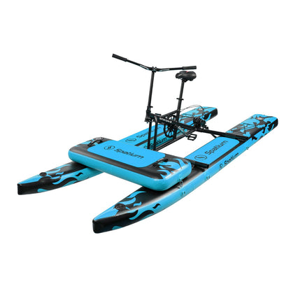 Spatium SUP Inflatable Water Bike 2.0 – Stable Pedal Kayak Pedal Boat for Lakes, Easy-Drive Inflatable Watercraft for Outdoor Adventure & Fitness