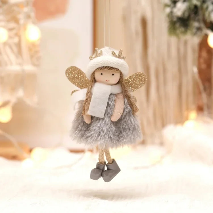 Christmas Angel Doll Tree Hanging Decor – Cute Ornaments for Xmas Trees, New Year Decorations, Holiday Parties, and Festive Home Styling