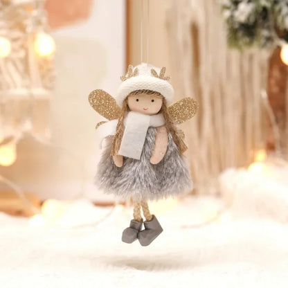 Christmas Angel Doll Tree Hanging Decor – Cute Ornaments for Xmas Trees, New Year Decorations, Holiday Parties, and Festive Home Styling