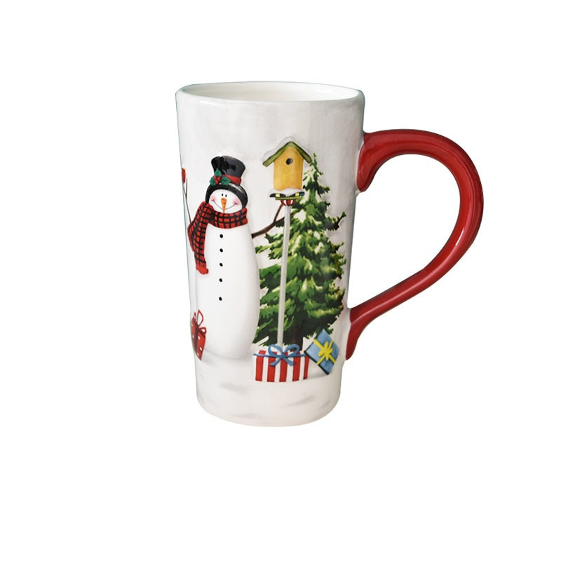 Christmas Snowman Dish & Cutlery Set – Ceramic Plate, Bowl, Storage Jar & Teapot Kitchen Collection for Holiday Meals & Festive Dining