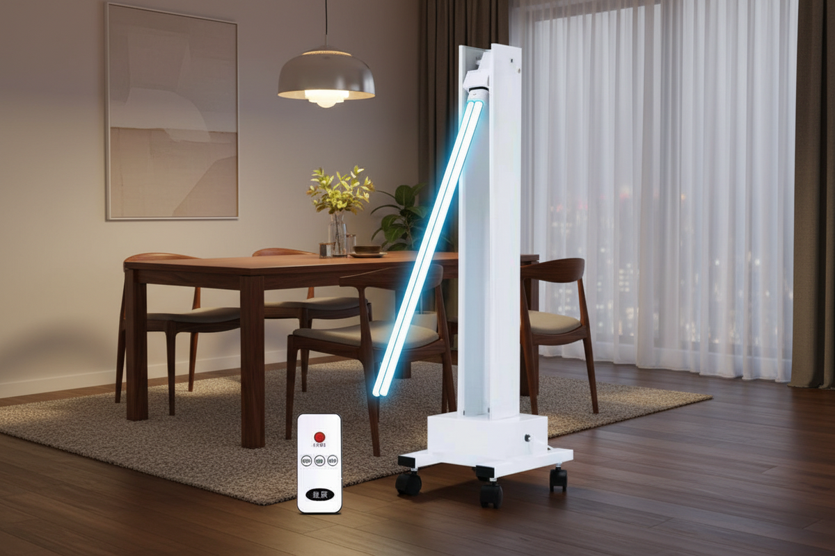 High-Power UV Disinfection Lamp – Mobile Germicidal Ozone Sterilization Light for Offices, Factories, Schools and Large Indoor Sanitizing Applications