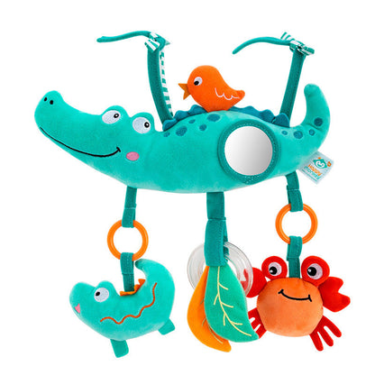 Baby Stroller Arch Toy - Plush Activity Hanging Toy with Sounds for Car Seats, Prams and Sensory Exploration