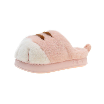 Furry Non-Slip  Adorable Kitty Claw Slippers – Women’s Indoor & Outdoor Slides, Warm Plush Cat Paw Mules for Cozy Home Comfort