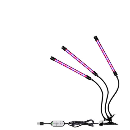 Full Spectrum LED Grow Light – USB Indoor Plant Growth Lamp with Timer and Dimmable Settings for Potted Flowers