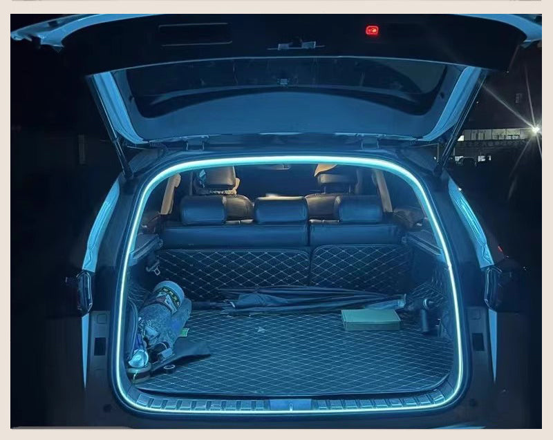 High Brightness Car Trunk LED Light Strip – Automatic Sensing Ambient Interior Lighting with Wiring-Free Installation