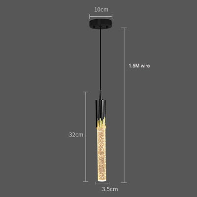 Modern Luxury Crystal Pendant Lamp – Elegant Hanging Ceiling Light for Bedroom, Living Room and Kitchen Decor