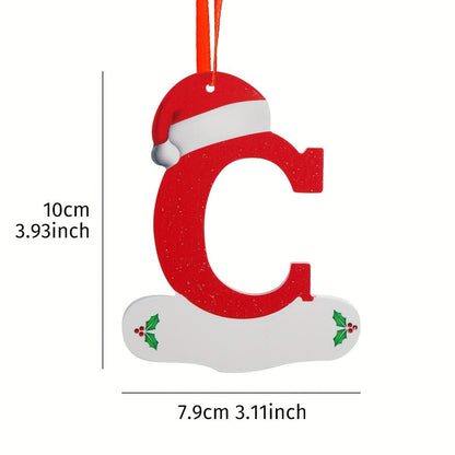 Alphabet Letter Christmas Ornaments – 26-Piece A–Z Hanging Tree Decorations for Home, Holiday Parties, Navidad & New Year 2026 Accessories