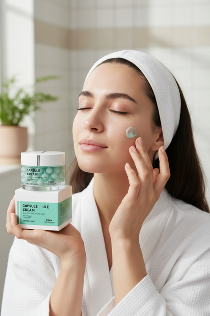 Hyaluronic Acid PDRN Capsule Cream – 50G K-Beauty Moisturizer with Panax-Derived PDRN for Hydration, Firmness and Balanced-Looking Skin