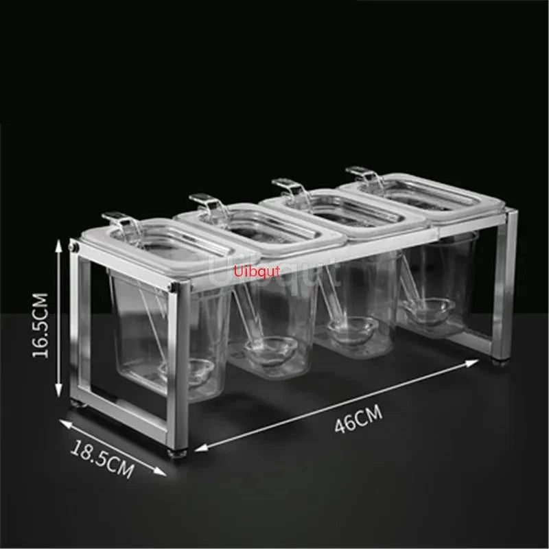 Commercial GN Pan Rack - Stainless Steel Food Tray Shelf Organizer for Restaurant Buffet, Durable Kitchen Storage Solution