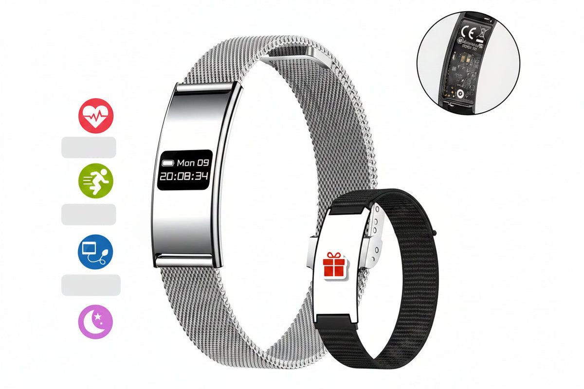 Smart Fitness Bracelet – Waterproof Health Tracker with Heart Rate and Sleep Monitoring, Sports Activity Band for Android and iOS