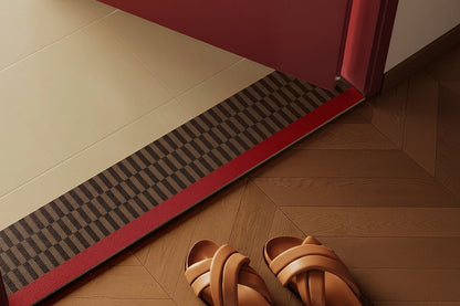 Non-Slip Bathroom Floor Mat – Water-Absorbing Diatom Mud Rug with Striped Design for Showers, Doorways and Quick-Drying Everyday Bathroom Comfort