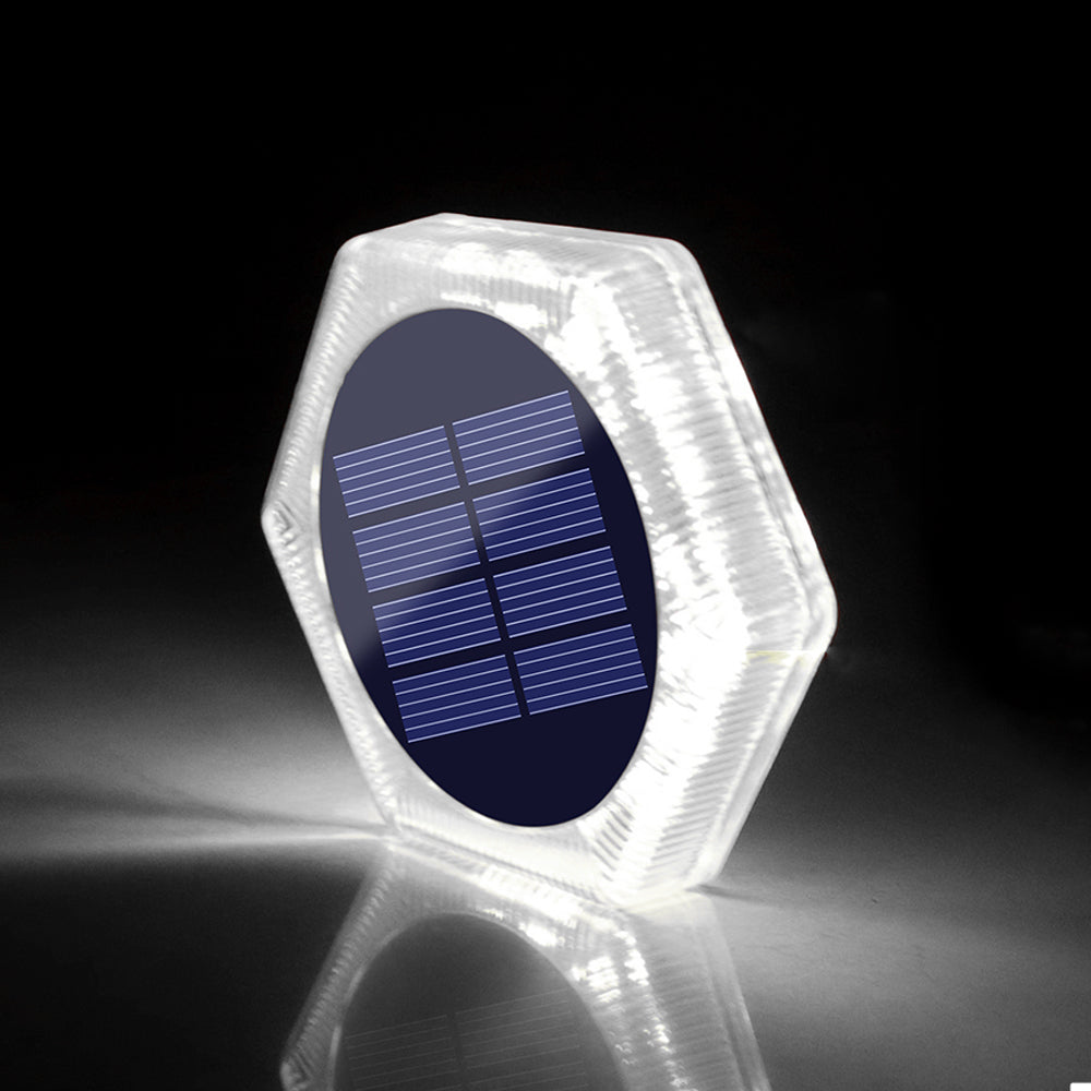 Solar Ground Light Waterproof – IP68 Heavy-Duty Waterproof LED Deck and Pathway Lamp for Driveways, Steps, Gardens and Outdoor Landscape Lighting