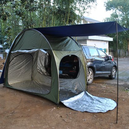 SUV Rear Hatchback Tent with Floor – All-Weather Car Back Tent Shelter with Generous Height for Camping, Road Trips & Outdoor Adventures