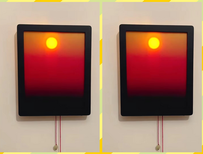 Kinetic Sunrise Sunset Wall Lamp – Adjustable Dual-Rope Moving Night Light for Bedrooms, Creative Decor, Relaxing Ambience and Unique Gifts