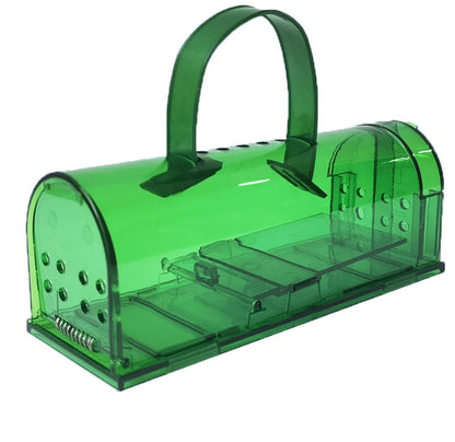 Reusable Humane Mouse Trap – Transparent Self-Locking Mousetrap for Indoor and Outdoor Rodent Control