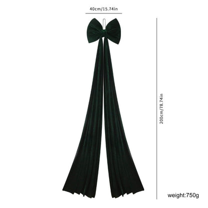 Large Christmas Decorative Bow – Festive Front Door, Tree, and Outdoor Décor Ribbon for Holiday Parties, Home Styling, and Seasonal Displays