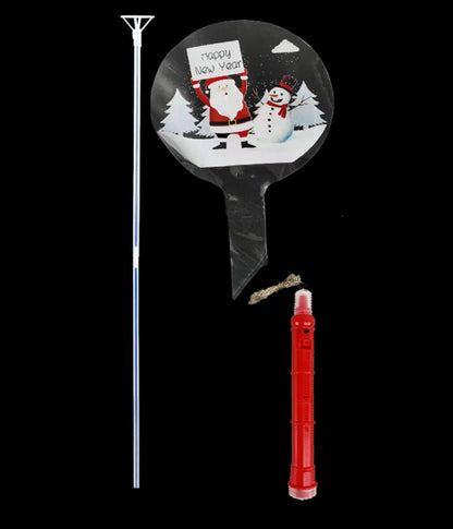 LED Light-Up BOBO Balloon Set – Flashing Handle Christmas & Birthday Party Balloons for Kids, New Year Toys, Festive Décor & Celebration Accessories