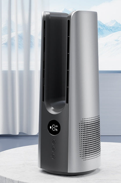 Mini Bladeless Desktop Fan - Air Cooler with Spray Humidifier and Circulating Cool Air for Office or Personal Use