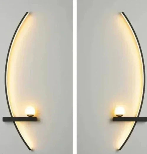 Modern LED Bedside Wall Lamp – Minimalist Art Sconce for Bedrooms, Reading Corners, Hotels and Stylish Contemporary Interior Lighting
