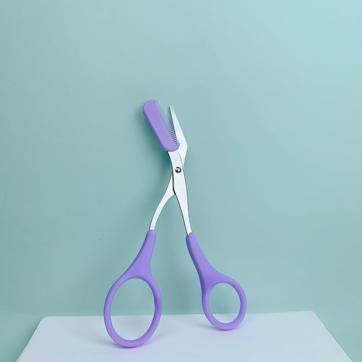 Eyebrow Trimming Scissors with Comb - Stainless Steel Precision Grooming Tool for Shaping, Styling and Perfect Brows