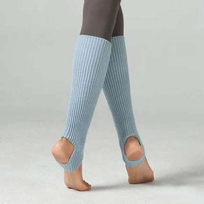 Women's Winter Leg Warmers – Y2K Wool Leg Covers for Gym, Ballet, Yoga, Fitness and Latin Dance with Cozy Loose Knit Styling