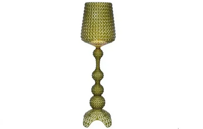 Italian Acrylic Floor Lamp – Designer Hollow Goblet LED Standing Light for Living Room, Bedroom and Luxury Interior Decor