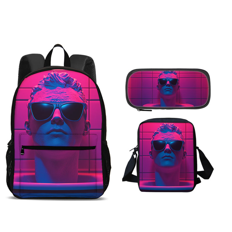 Skibidi Toilet Man Backpack Set – Fun 3-Piece Character Backpack Collection for Kids, School, Travel, Gifts and Playful Everyday Carry