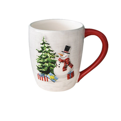 Christmas Snowman Dish & Cutlery Set – Ceramic Plate, Bowl, Storage Jar & Teapot Kitchen Collection for Holiday Meals & Festive Dining