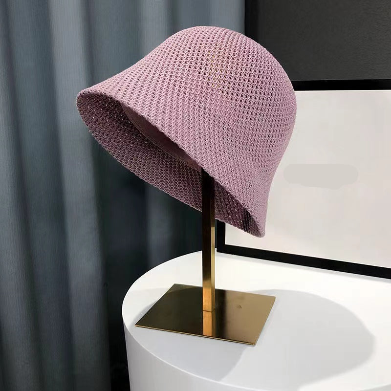 Women’s Hollow Out Bucket Sun Hat – Breathable Summer Panama Cap for Beach Days, Outdoor Travel, and Stylish Sun Protection