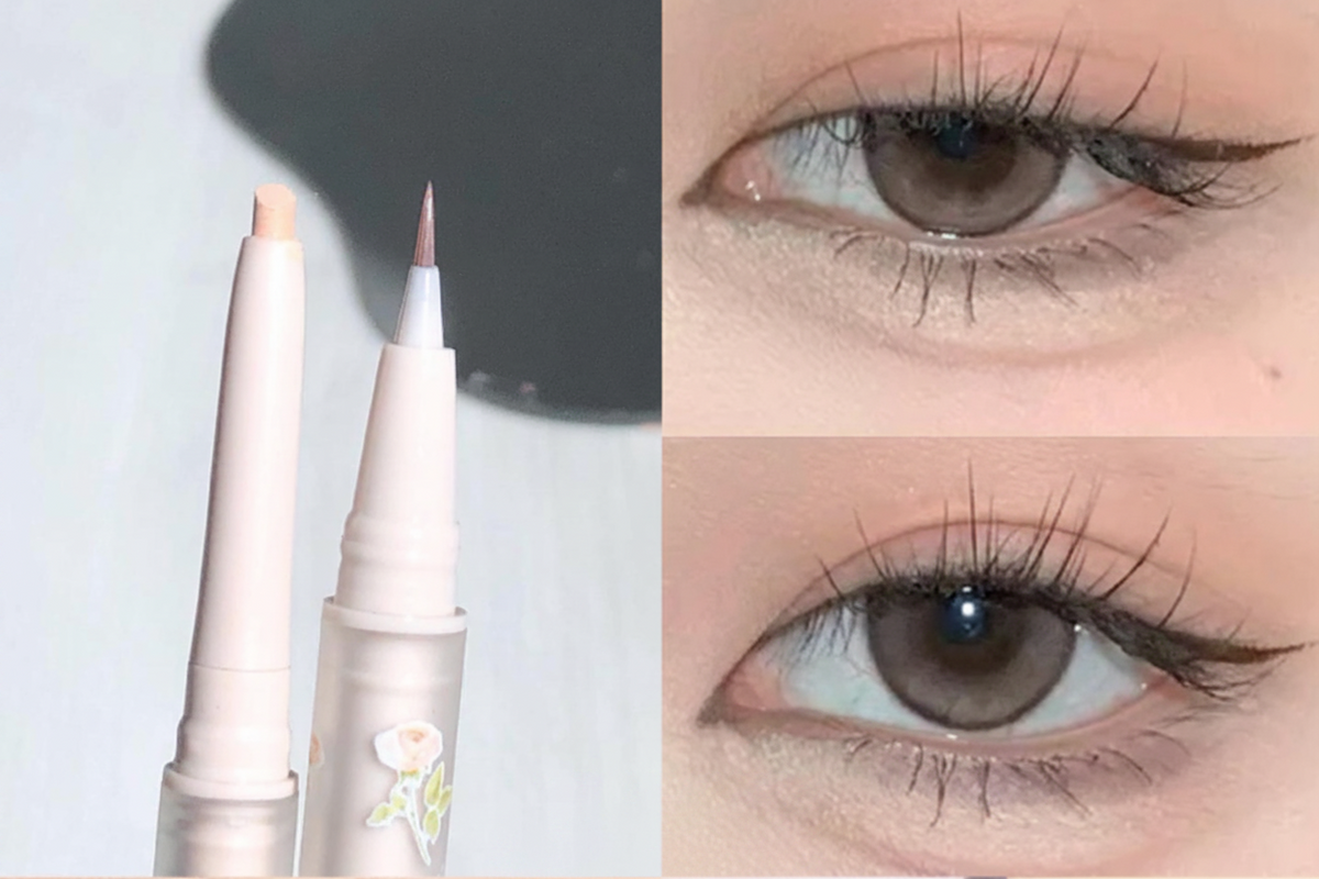 Double End Makeup Pen – Lying Silkworm Highlighter and Contour Stick for Bright Eyes and Natural Definition