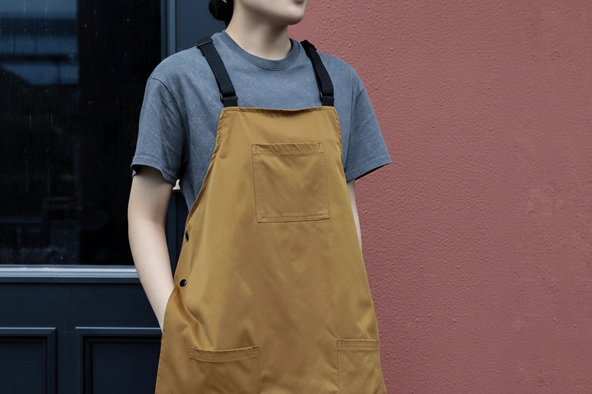 Waterproof Café & Kitchen Apron with Pockets – Stain-Resistant Detachable Work Vest for Baristas, Hairdressers, Catering & Home Chefs