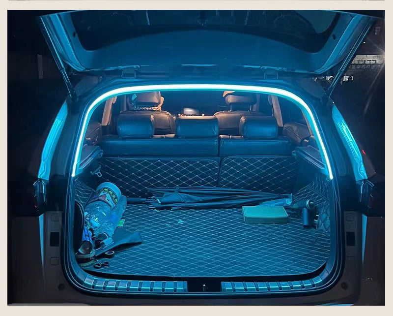 High Brightness Car Trunk LED Light Strip – Automatic Sensing Ambient Interior Lighting with Wiring-Free Installation