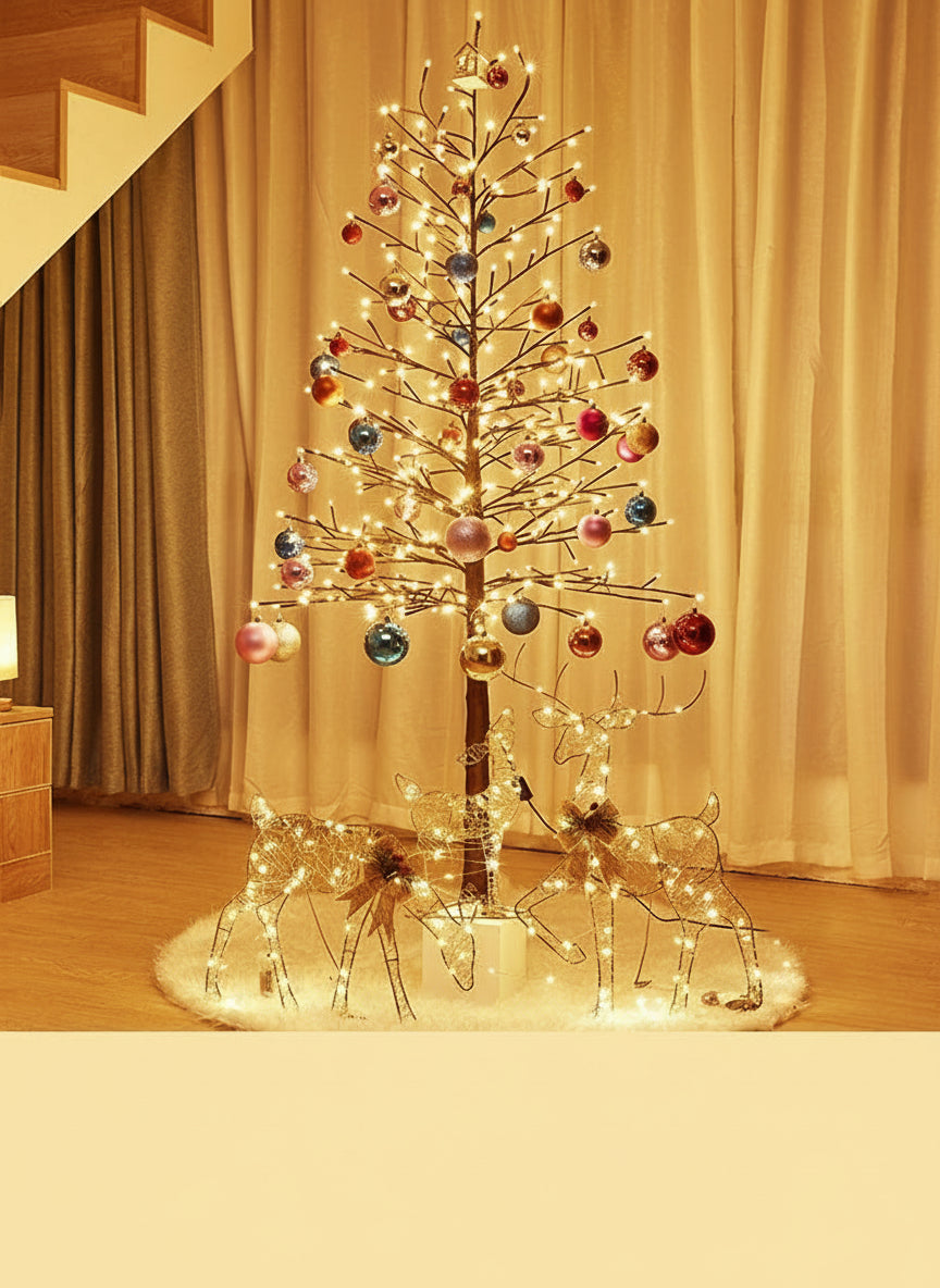 Decorative LED Christmas Tree Lights – Festive Home & Commercial Holiday Lighting for Windows, Trees, Garlands & Seasonal Displays