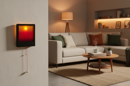 Kinetic Sunrise Sunset Wall Lamp – Adjustable Dual-Rope Moving Night Light for Bedrooms, Creative Decor, Relaxing Ambience and Unique Gifts