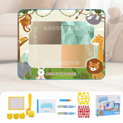 Water Doodle Drawing Mat - Reusable Educational Painting Toy for Toddlers, Creative Learning and Mess-Free Fun