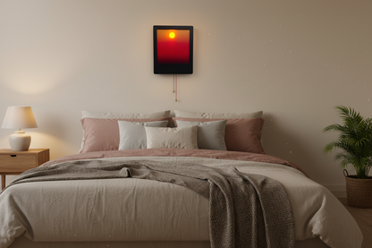 Kinetic Sunrise Sunset Wall Lamp – Adjustable Dual-Rope Moving Night Light for Bedrooms, Creative Decor, Relaxing Ambience and Unique Gifts