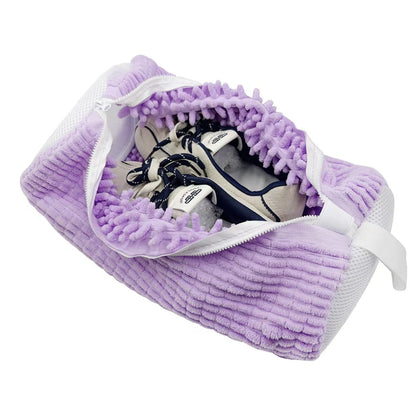 Shoe Washing Laundry Bag with Zipper – Padded Mesh Sneaker and Hat Cleaning Protector Washer Cage