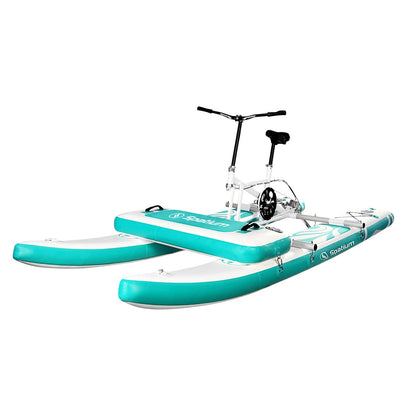 Spatium SUP Inflatable Water Bike 2.0 – Stable Pedal Kayak Pedal Boat for Lakes, Easy-Drive Inflatable Watercraft for Outdoor Adventure & Fitness